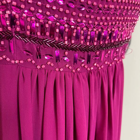 Aidan Mattox Formal Gown 4 Maxi Dress Beaded Prom Special Occasion Strapless New - Picture 12 of 12